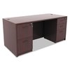 Alera 15.63 in W 2 Drawer File Cabinets, Mahogany, Letter/Legal ALEVA542822MY